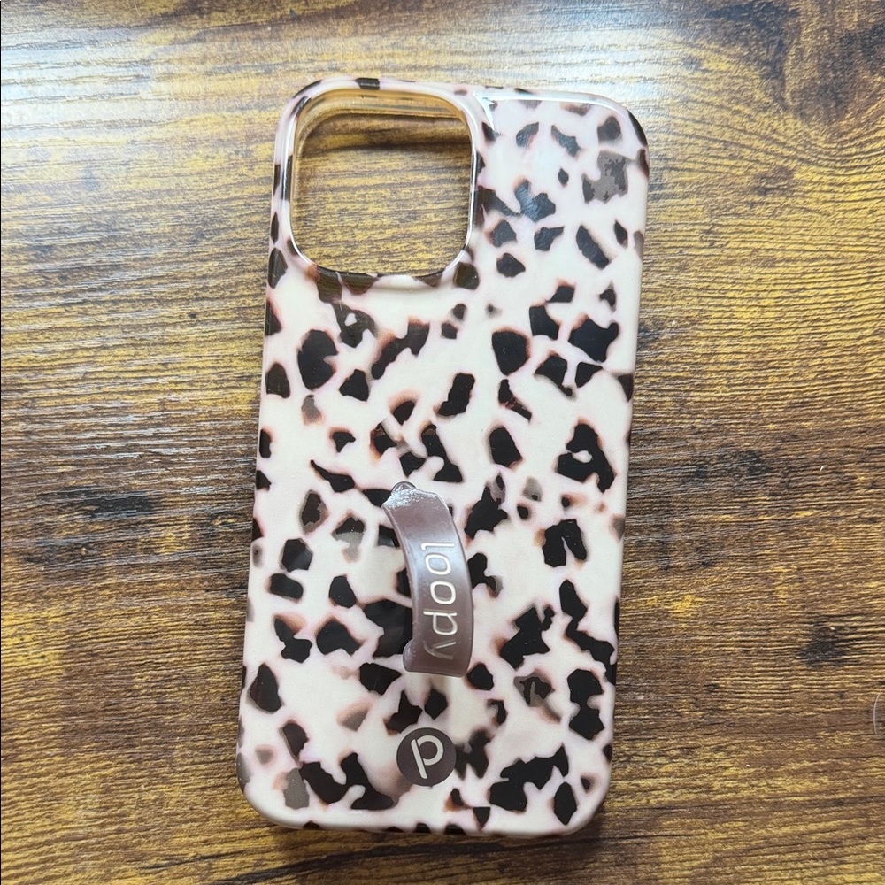 Loopy Case Cream and Brown Patterned Phone Case